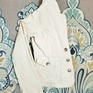 LP Couture off-white corduroy blazer